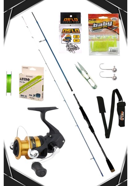 Rock Game 213CM 0,5-7gr Shimano Fx 2000 8 Örgü Lrf Olta Seti