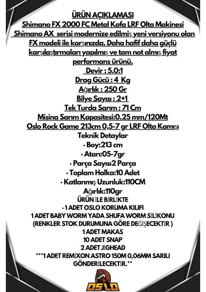 Rock Game 213CM 0,5-7gr Shimano Fx 2000 8 Örgü Lrf Olta Seti fiyatları