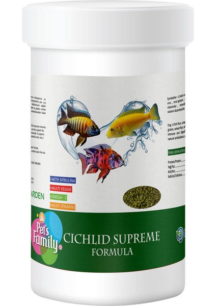 Techmrt Pets Family Cichlid Supreme Formula 100ML/40G