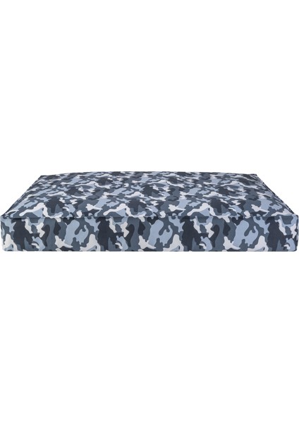 Techmrt Pet Comfort Lima Merta Mavi Kamuflaj Köpek Yatağı L 75X110CM