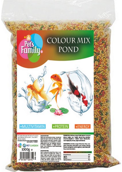Techmrt Pets Family Colour Mıx Pond 1 kg