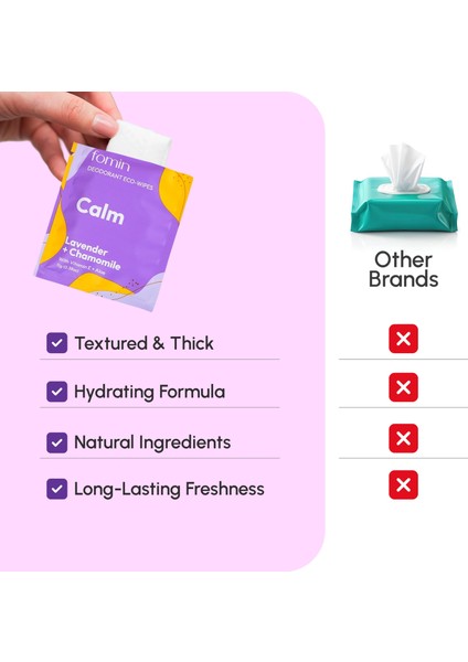 Lavanta ve Papatyalı Deodorant Mendil 15 Adet modelleri