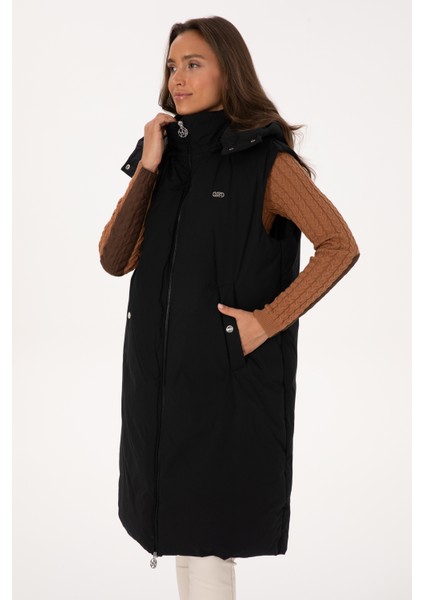 Kadın Siyah Yelek (Dokuma) 50308613-VR046