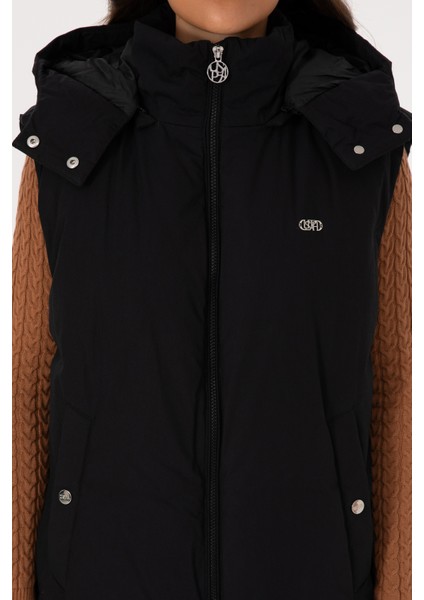 Kadın Siyah Yelek (Dokuma) 50308613-VR046