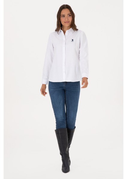 Kadın Beyaz Gömlek Basic 50307990-VR013 fırsatları