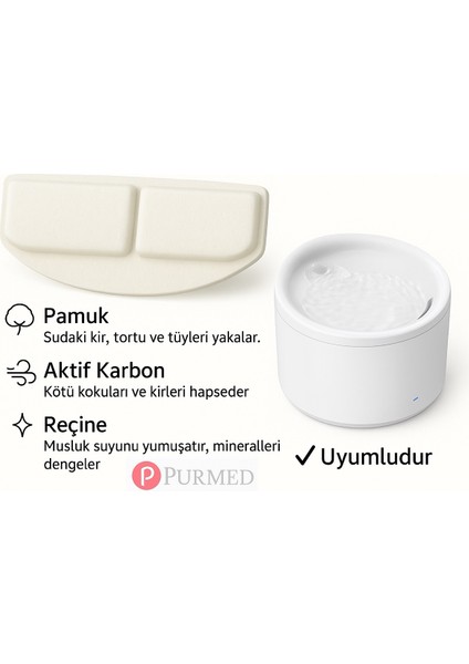 - Neutron Evcil Hayvan Su Pınarı Uyumlu Aktif Karbon + Reçine Filtre 120X55MM Çap fırsatları