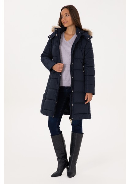 Kadın Lacivert Kaban 50308001-VR033 fırsatları