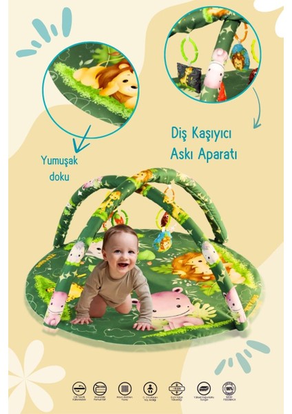 Neşeli Hayvanlar Oyun Halısı