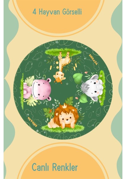 Neşeli Hayvanlar Oyun Halısı modelleri