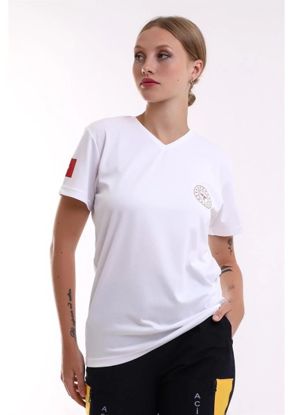 112 Dry Touch Unisex Kısa Kol - Beyaz