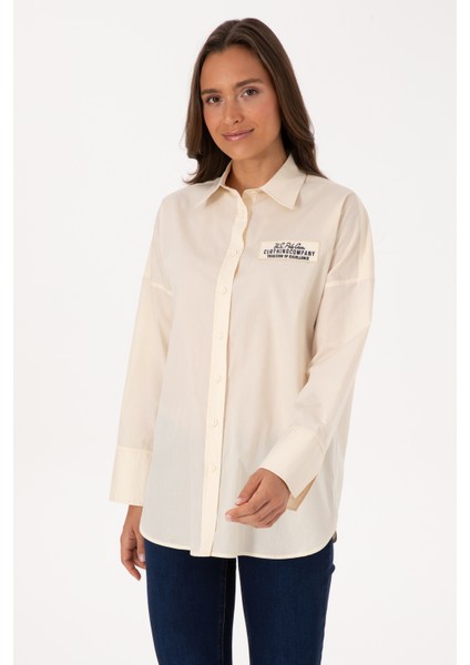 Kadın Gömlek Desenli 50308766-VR256