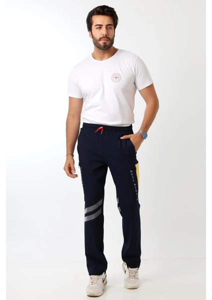 112 Unisex Likralı Yazlık Pantolon - Lacivert fırsatları