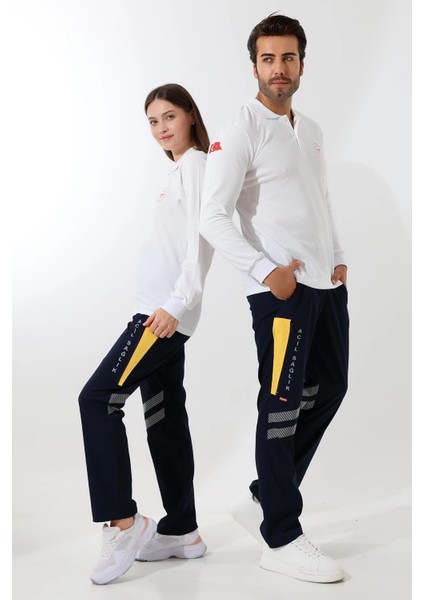 112 Acil Sağlık Yakalı Tshirt Uzun Kol Baskılı - Beyaz modelleri