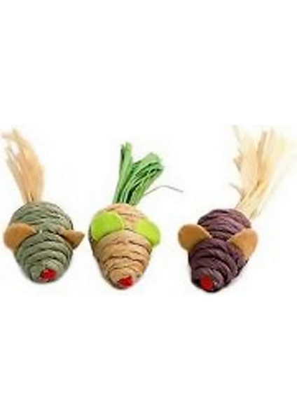 Techmrt Pawise Kedi Oyuncağı Ip Fare 120 Adet Kutulu