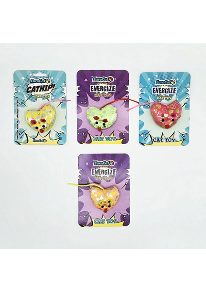 Techmrt Eurocat Kedi Oyuncağı Yaldızlı Kalp