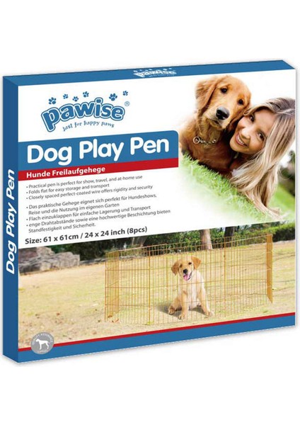 Techmrt Pawise Köpek Oyun Bahçesi Çiti 8 Metal Panel 60X60CM