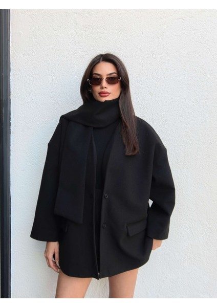 Atkılı Kaşe Ceket