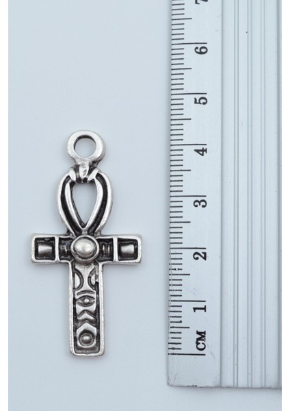 2'li Ankh Anahtarı - Nil'in Anahtarı Gümüş Kaplama Kolye Seti fırsatları