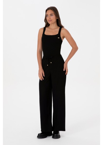 Kadın Siyah Pantolon (Kanvas-Chino) 50309340-VR046 modelleri