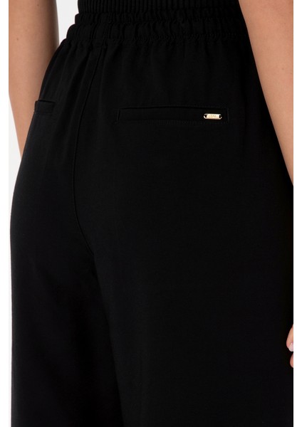 Kadın Siyah Pantolon (Kanvas-Chino) 50309340-VR046