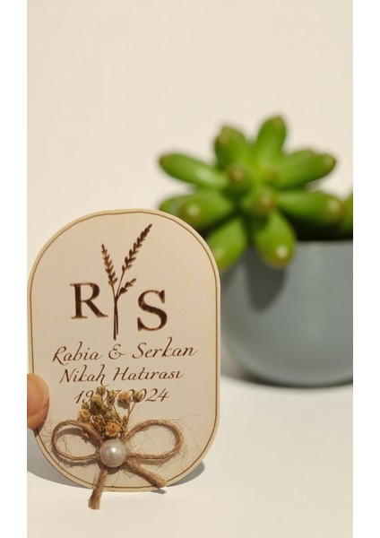 25 Adet Elips Ahşap Magnet Söz Nişan Kına Nikah Hediyelik Organizasyon Magneti (ELİPS01) indirimleri