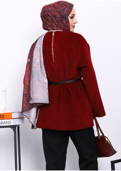 Bordo Bel Kemerli Angora Tunik fırsatları