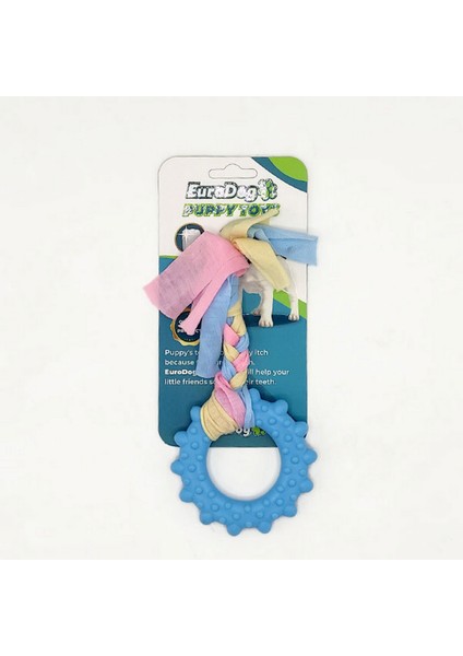 Techmrt Eurodog Puppy Toys Mavi Çark Diş Kaşıma Oyuncağı