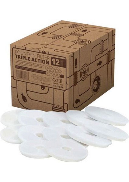 Techmrt Catit 12 Li Yedek Filtre Kartuşu #43742W55600