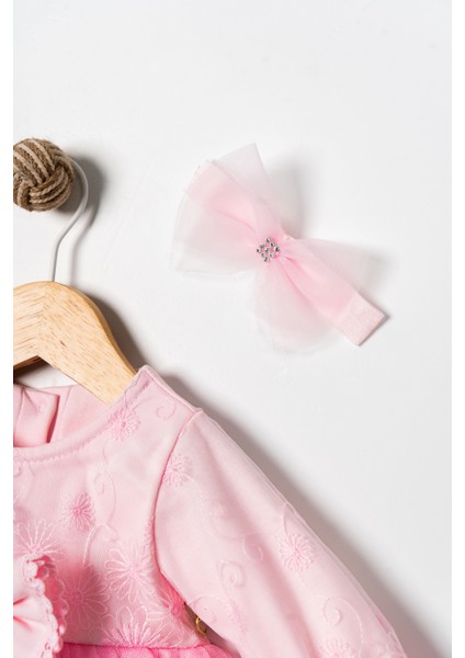 Kız Bebek Mevlütlük Dantelli Bandanalı Elbise fiyatları