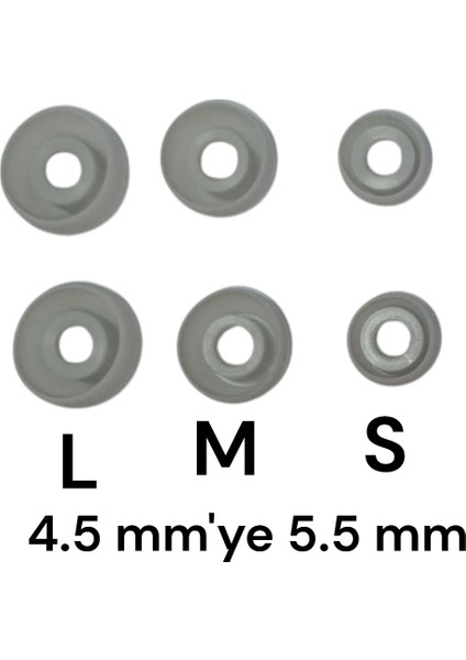 Evrensel Silikon Kulak İçi Kulaklık Uçları Yüksek Esnekli Kase Şeklinde (2.S -2.M-2.L)Gıri modelleri