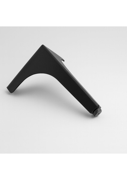 Mobilya Ayağı Dayanıklı Modern Tasarım Koltuk Sehpa Masa Tv Ünitesi Uyumlu 12 cm Siyah Metal 4 Adet indirimleri
