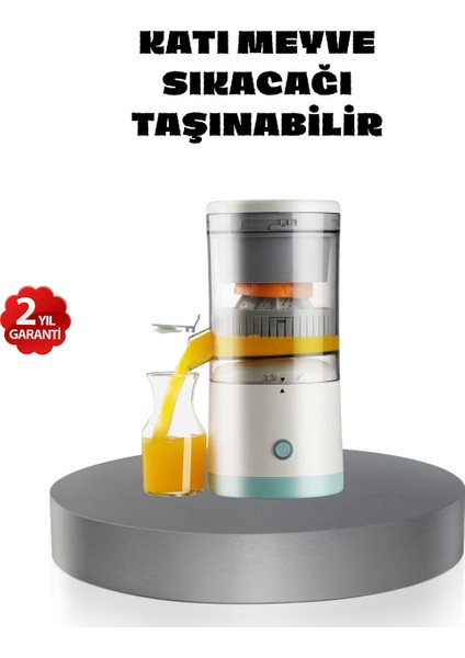 Taşınabilir Şarjlı Katı Meyve Sıkacağı – 45W Güç, 18000 Rpm Hız, 400 ml Kapasite