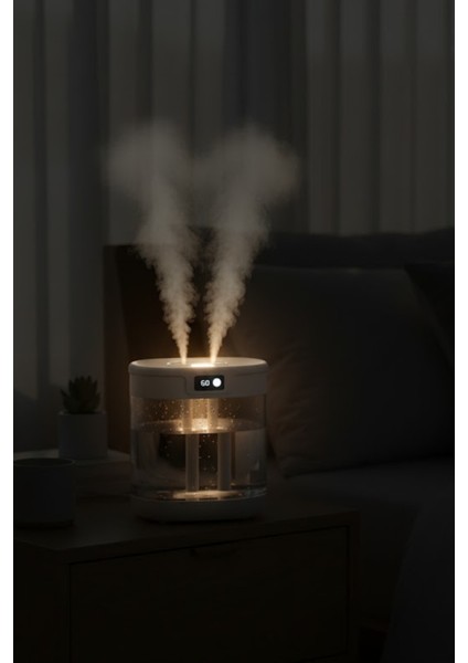 Blic G15 Digital Çift Sprey Hava Nemlendirici 1.5 Litre Kapasiteli, Ultrasonik Soğuk Buhar Makinesi ve Gece Lambası fiyatları