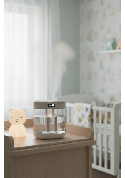 Blic G15 Digital Çift Sprey Hava Nemlendirici 1.5 Litre Kapasiteli, Ultrasonik Soğuk Buhar Makinesi ve Gece Lambası modelleri