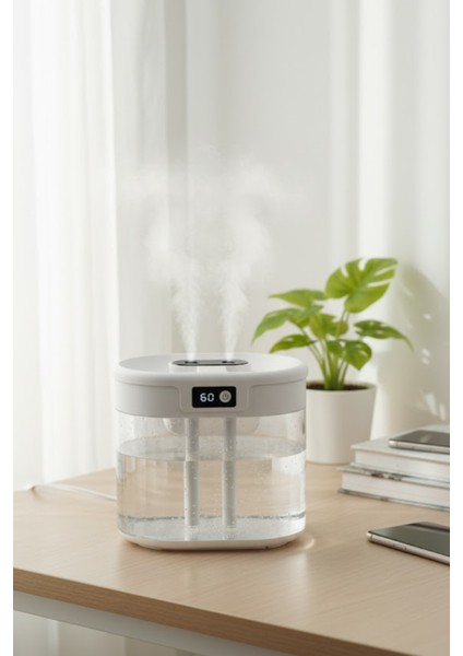 Blic G15 Digital Çift Sprey Hava Nemlendirici 1.5 Litre Kapasiteli, Ultrasonik Soğuk Buhar Makinesi ve Gece Lambası fırsatları