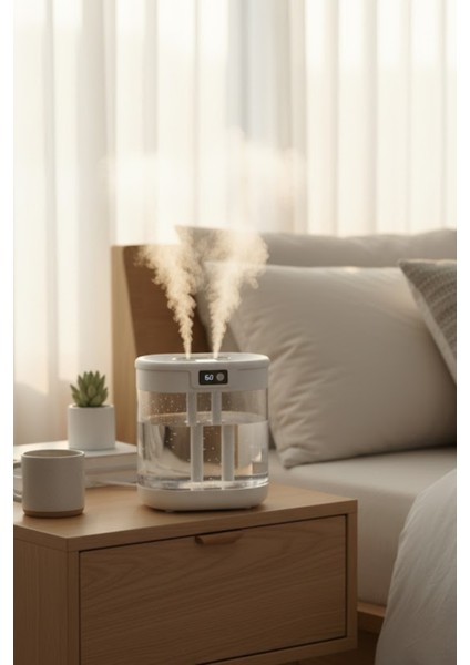 Blic G15 Digital Çift Sprey Hava Nemlendirici 1.5 Litre Kapasiteli, Ultrasonik Soğuk Buhar Makinesi ve Gece Lambası indirimleri