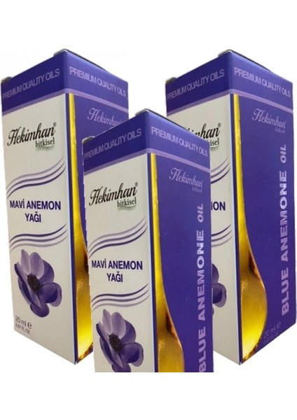 Mavi Anemon Yağı 20 ml 3 Adet