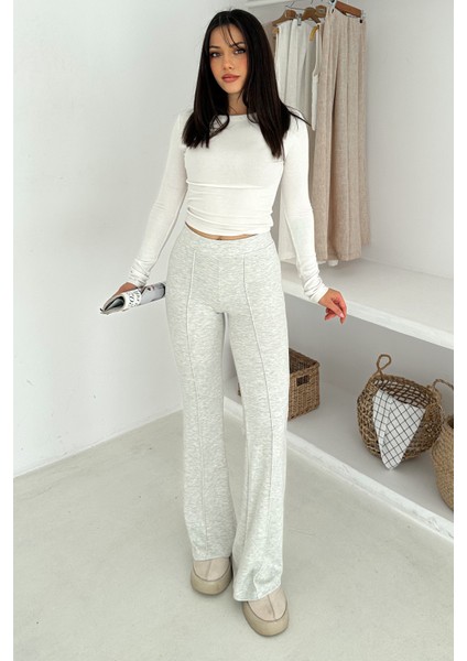 Kadın Yüksek Bel Ispanyol Paça Tayt – Retro & Şehirli Stil fiyatları