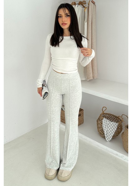 Kadın Yüksek Bel Ispanyol Paça Tayt – Retro & Şehirli Stil modelleri