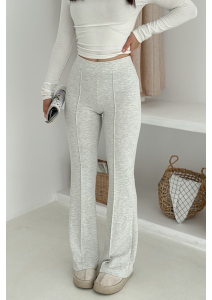 Kadın Yüksek Bel Ispanyol Paça Tayt – Retro & Şehirli Stil indirimleri