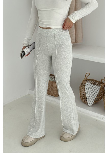 Kadın Yüksek Bel Ispanyol Paça Tayt – Retro & Şehirli Stil