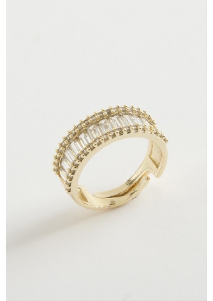 Techmrt Baget Taşlı Yüzük-Sarı fiyatları