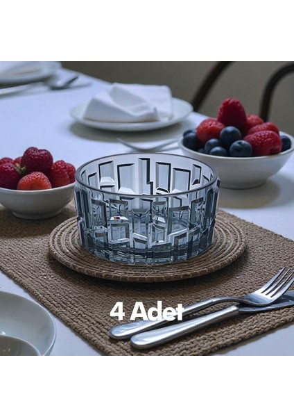 4 Adet Kırılmaz Desenli Çerezlik 180 ml – Şeffaf Sunum Kasesi fiyatları