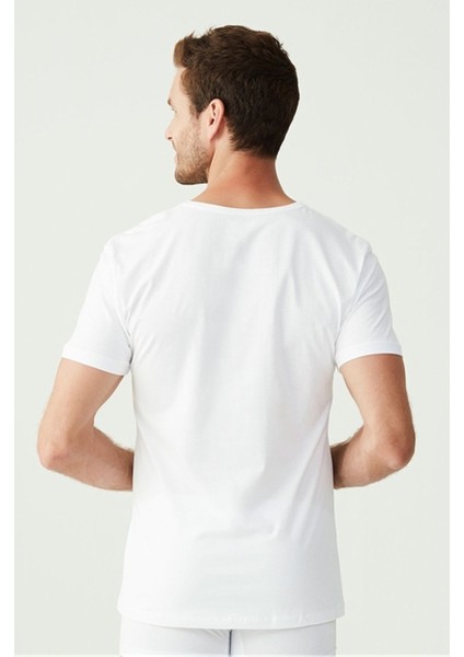 80199 Erkek Beyaz 2'li Kısa Kol V Yaka Atlet fiyatları