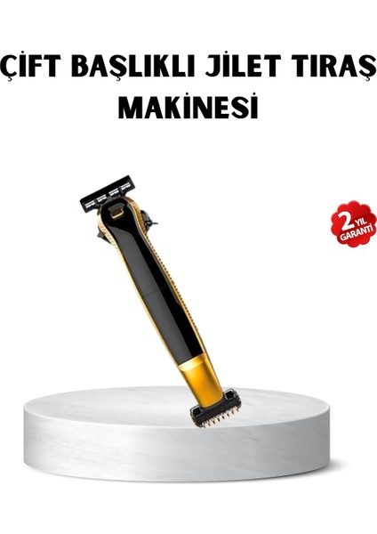 Çift Bıçaklı Tıraş Makinesi – Sinek Kaydı Sonuç, Yıkanabilir Başlık, Kompakt Seyahat Mo