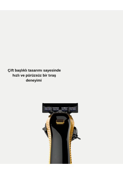 Çift Bıçaklı Tıraş Makinesi – Sinek Kaydı Sonuç, Yıkanabilir Başlık, Kompakt Seyahat Mo fırsatları