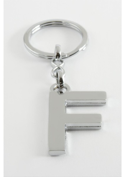 Techmrt Metal Harf Anahtarlık-F