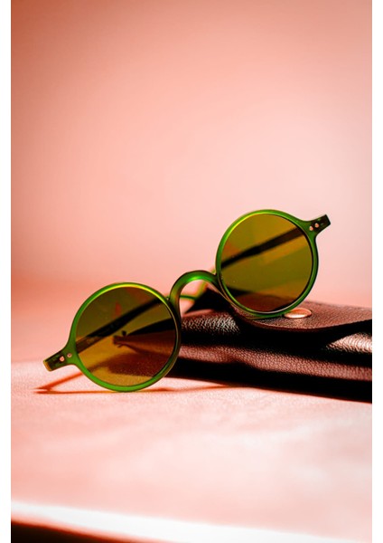 CG2873 Yeşil Unisex Yuvarlak Güneş