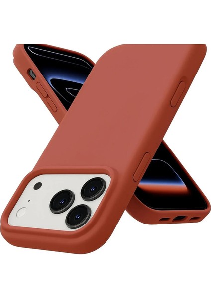 iPhone 17 Pro Max Kılıf Lansman Renk Içi Süet Kadife Dışı Yumuşak Hisli Esnek Pürüssüz Leke Tutmaz