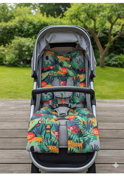 %100 Pamuklu Bebek Arabası Minderi – Bebeğiniz Için Rahat, Yumuşak ve Şık Dokunuş